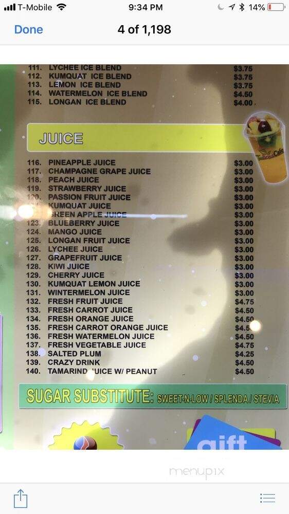 Tealicious Cafe - San Antonio, TX menu_pic