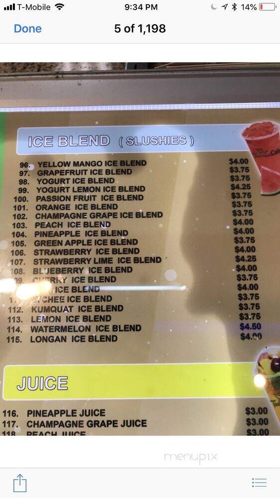 Tealicious Cafe - San Antonio, TX menu_pic