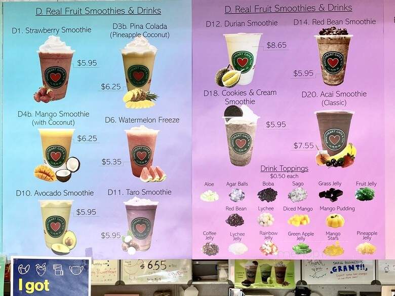 Sweetheart Cafe - Oakland, CA menu_pic