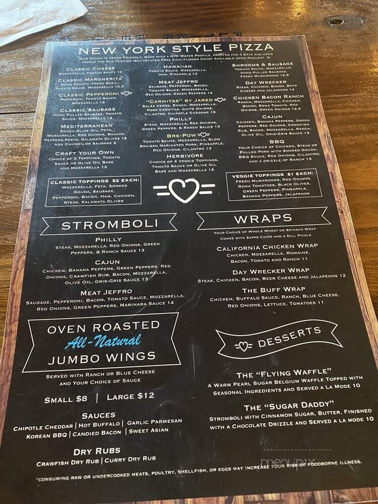Flying Heart Brewing - Bossier City, LA menu_pic