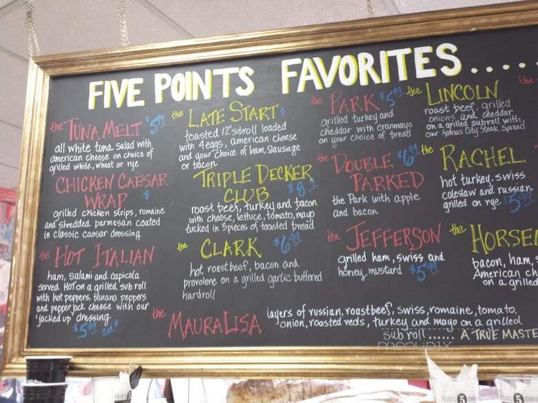 Saratoga 5 Points Market & Deli - Saratoga Springs, NY menu_pic