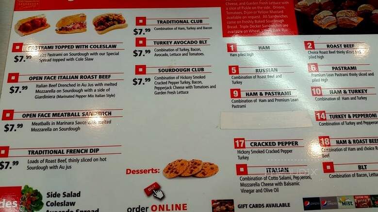 San Francisco Sourdough Eatery - Boise, ID menu_pic