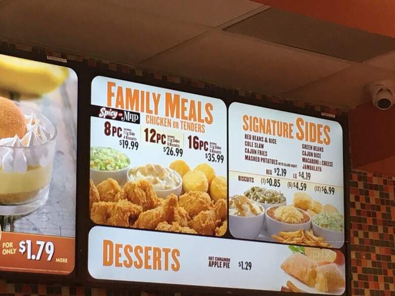 Popeyes - Fontana, CA menu_pic