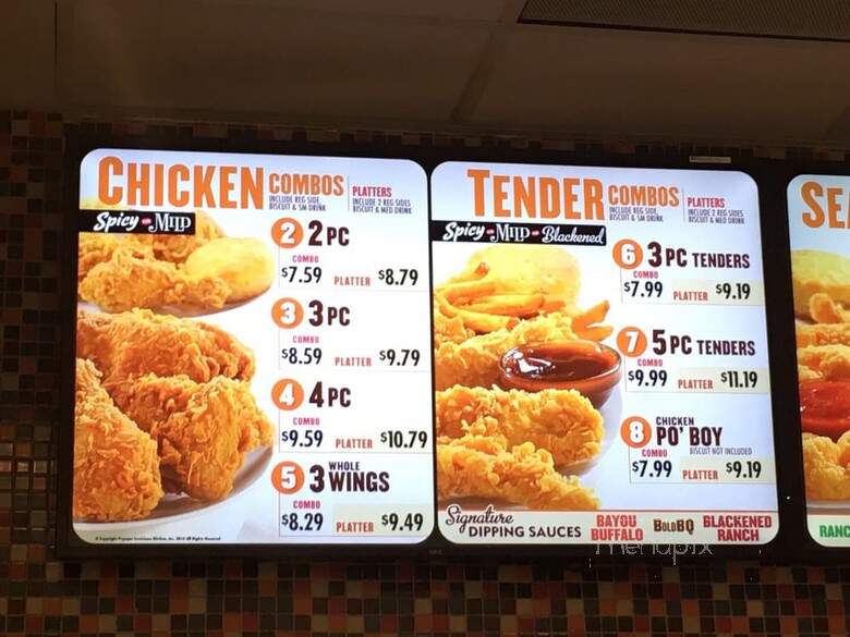 Popeyes - Fontana, CA menu_pic