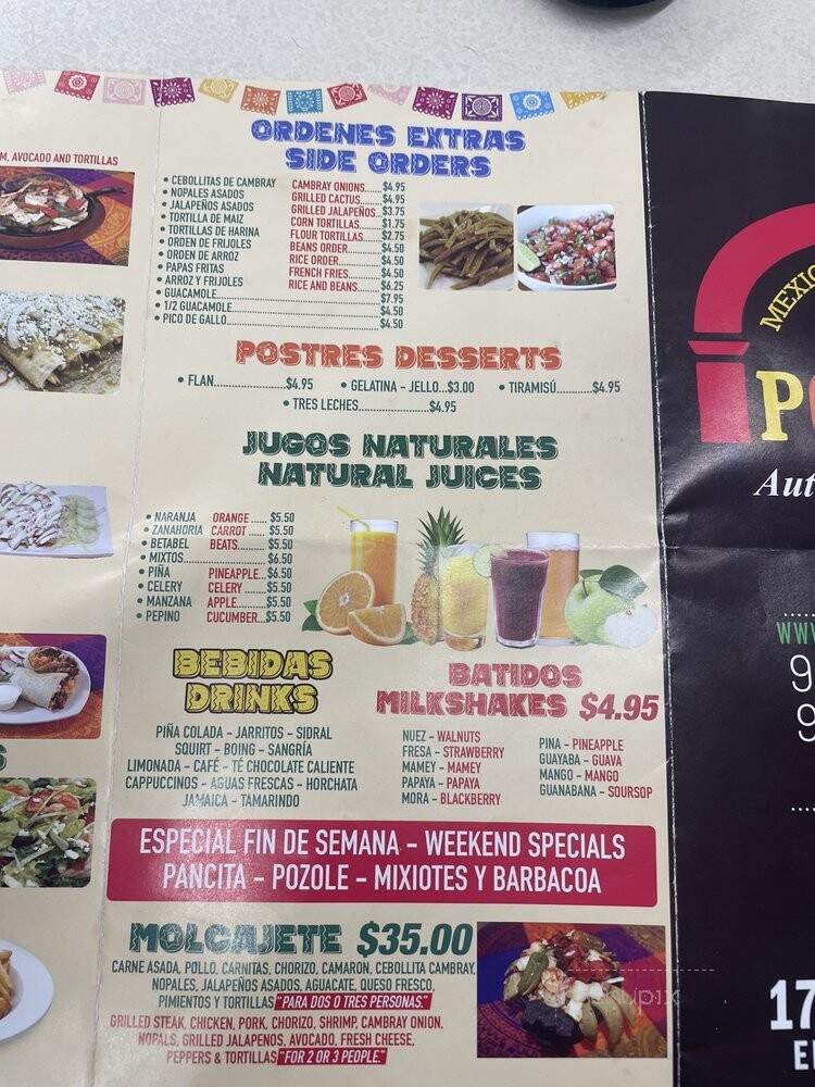El Portal Taqueria Restaurant - Elizabeth, NJ menu_pic
