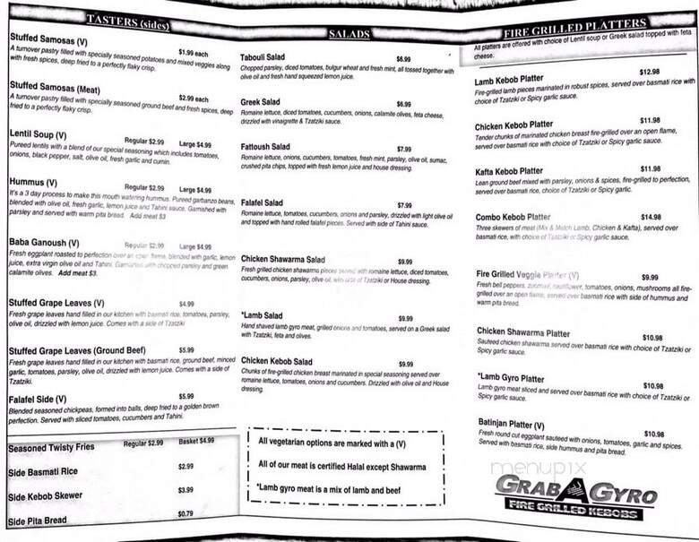 Grab a Gyro - Portland, OR menu_pic