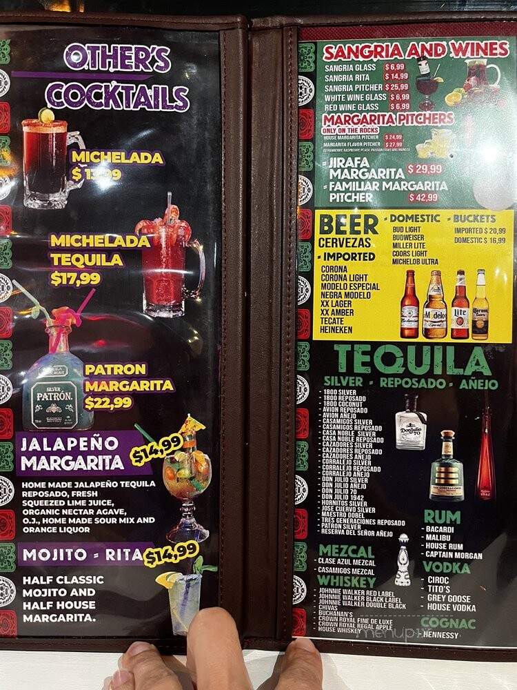 Sr. Tequila Mexican Grill - Clermont, FL menu_pic