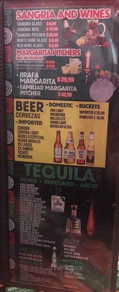 Sr. Tequila Mexican Grill - Clermont, FL menu_pic