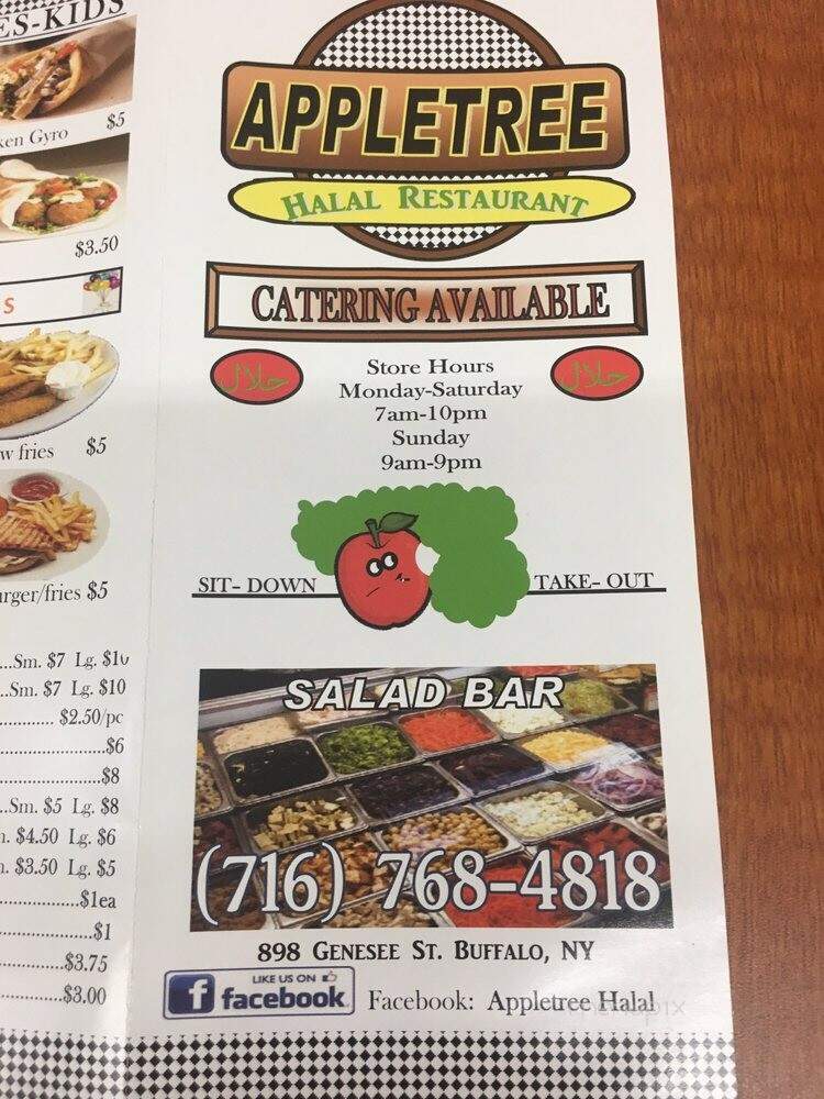 Appletree Halal Market - Buffalo, NY menu_pic
