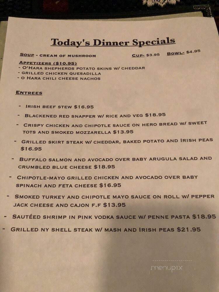 O'Haras Gabby - New York, NY menu_pic