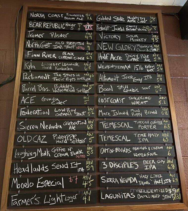 Olde Sonoma Public House - Sonoma, CA menu_pic