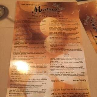 Martinis - White Plains, MD menu_pic