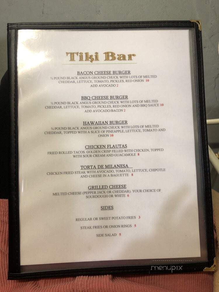 Tiki Bar - Costa Mesa, CA menu_pic