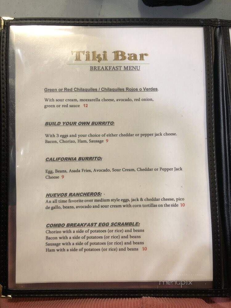 Tiki Bar - Costa Mesa, CA menu_pic