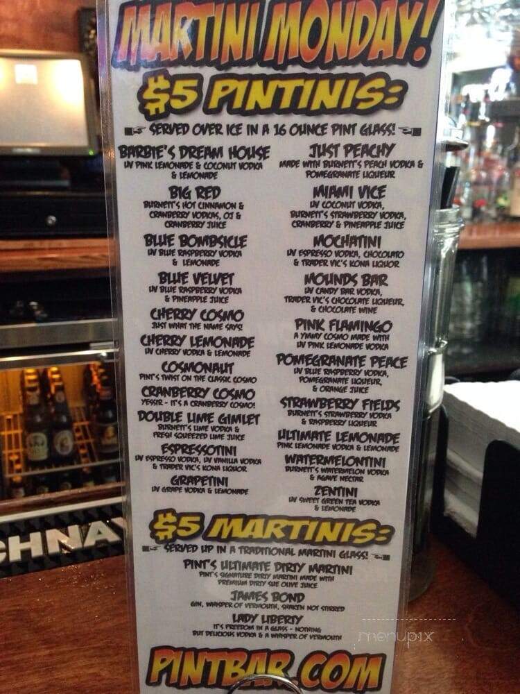 Pint - Jersey City, NJ menu_pic