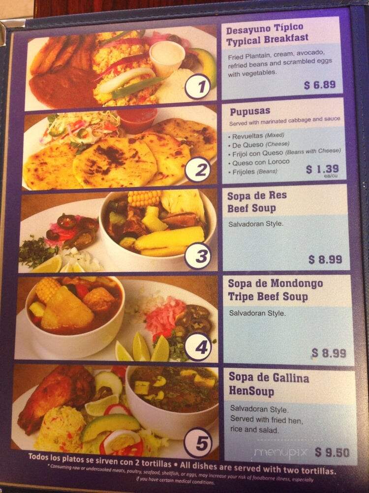 La Chiquita Restaurant - Bladensburg, MD menu_pic