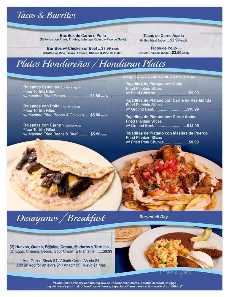 Cuscatlan Restaurant - Lehigh Acres, FL menu_pic