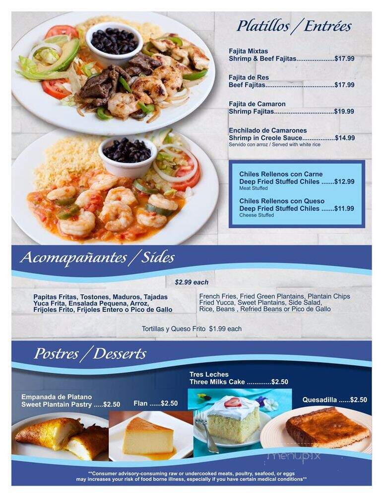 Cuscatlan Restaurant - Lehigh Acres, FL menu_pic
