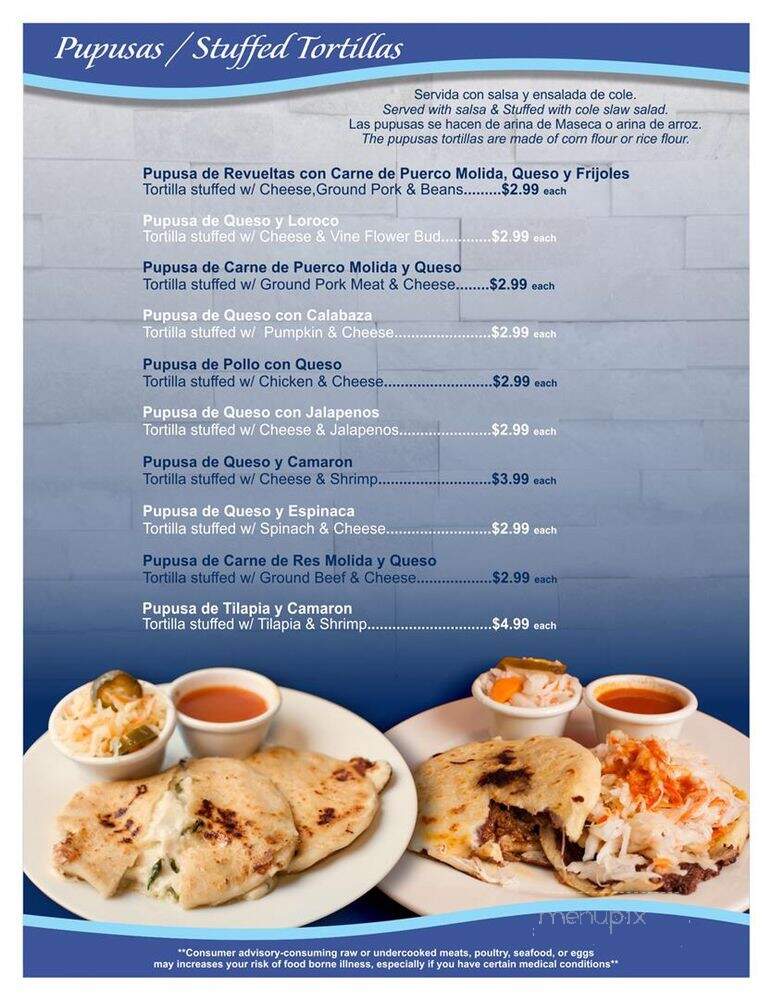 Cuscatlan Restaurant - Lehigh Acres, FL menu_pic