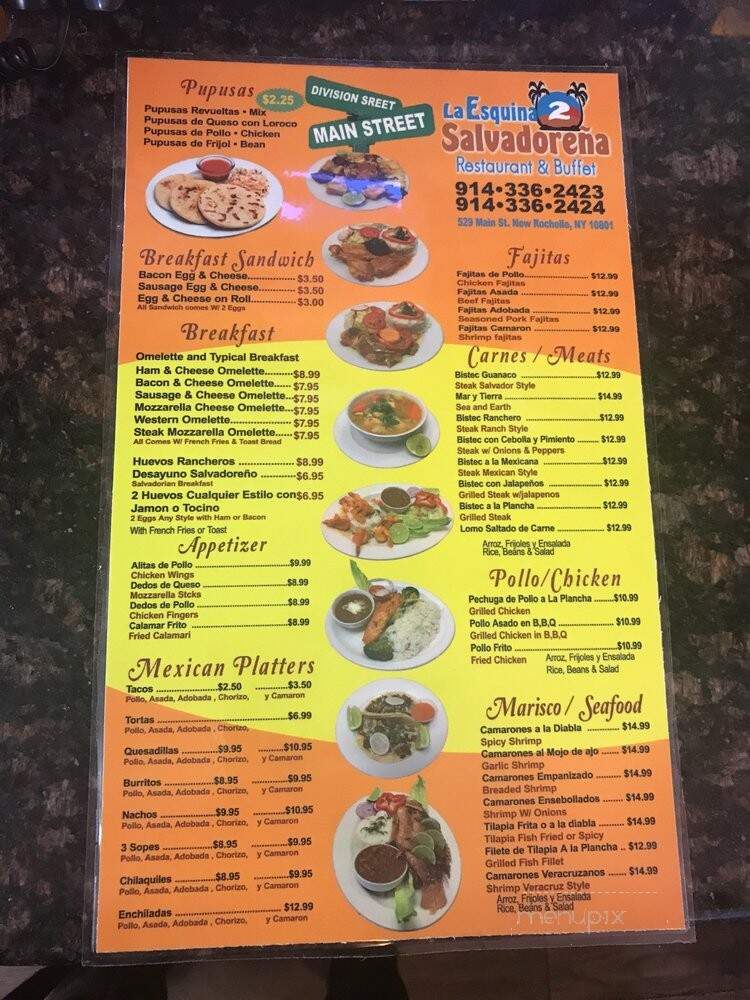 La Esquina Salvadorena - New Rochelle, NY menu_pic