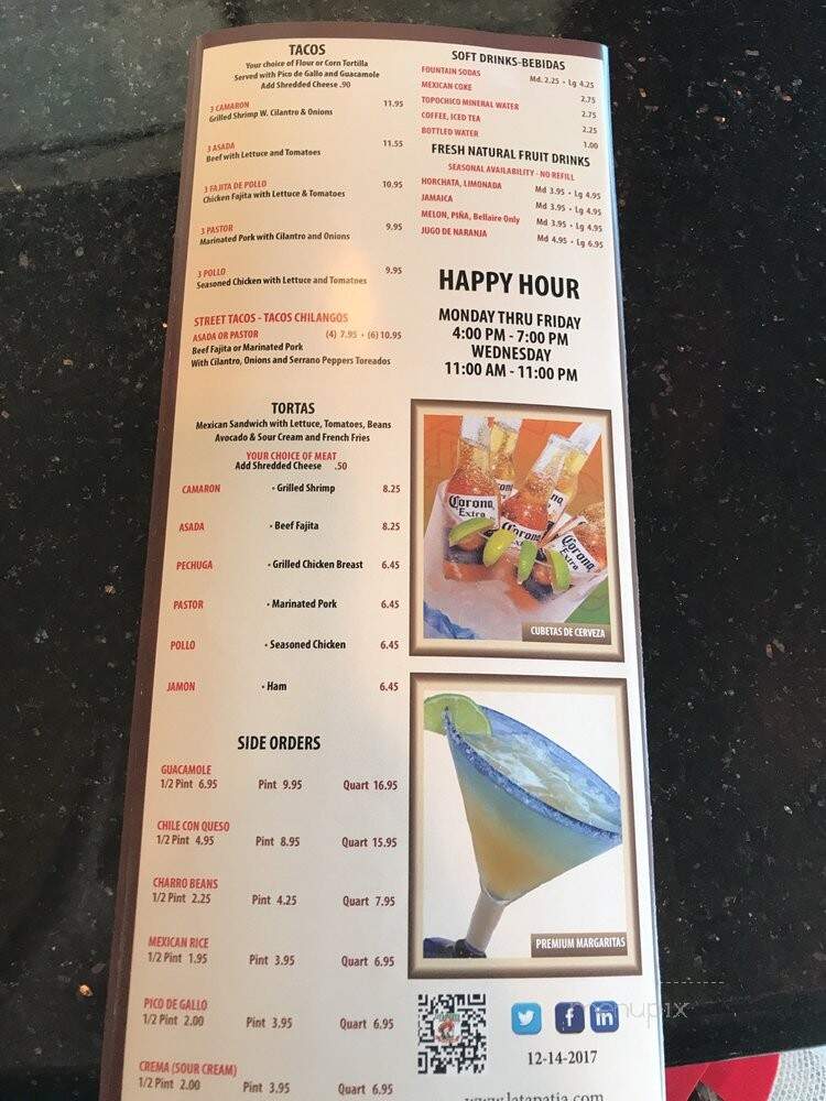 La Tapatia Signature - Houston, TX menu_pic