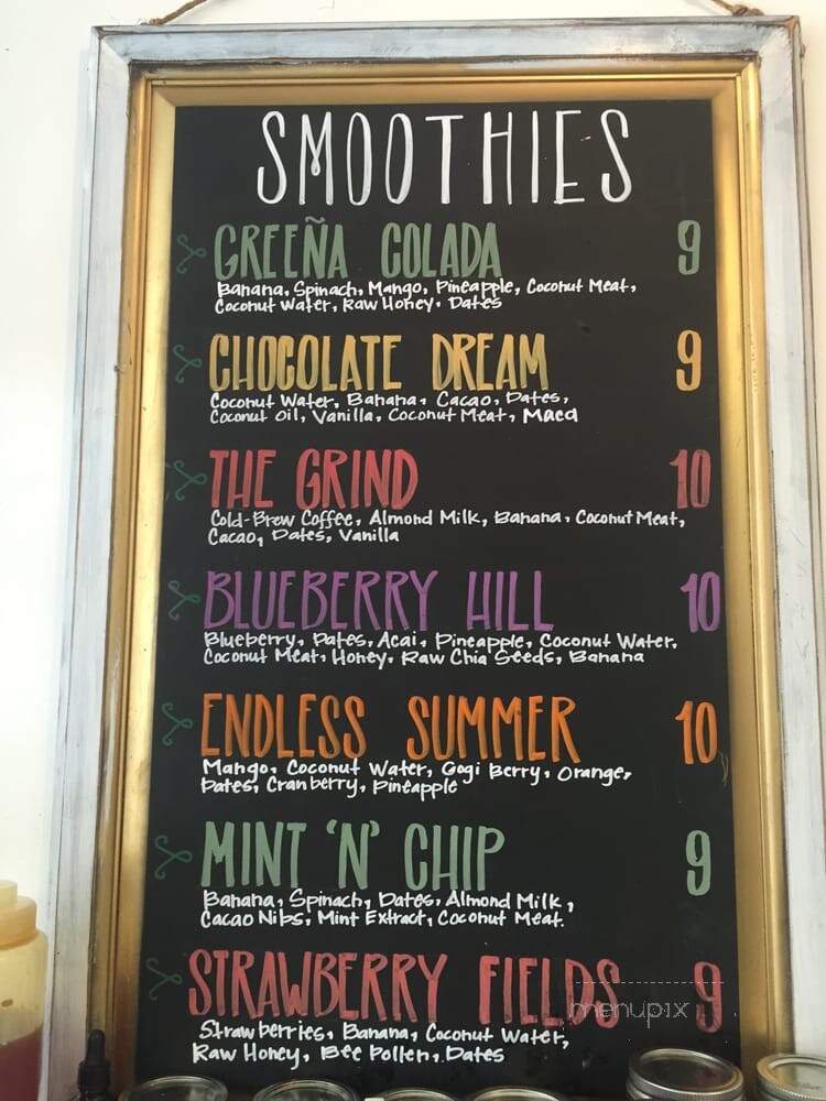 Harvest Pressed Juices - Glendale, CA menu_pic