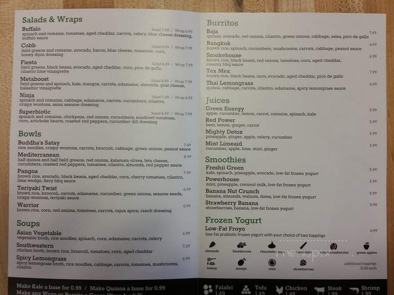 Freshii Restaurant - Vancouver, WA menu_pic