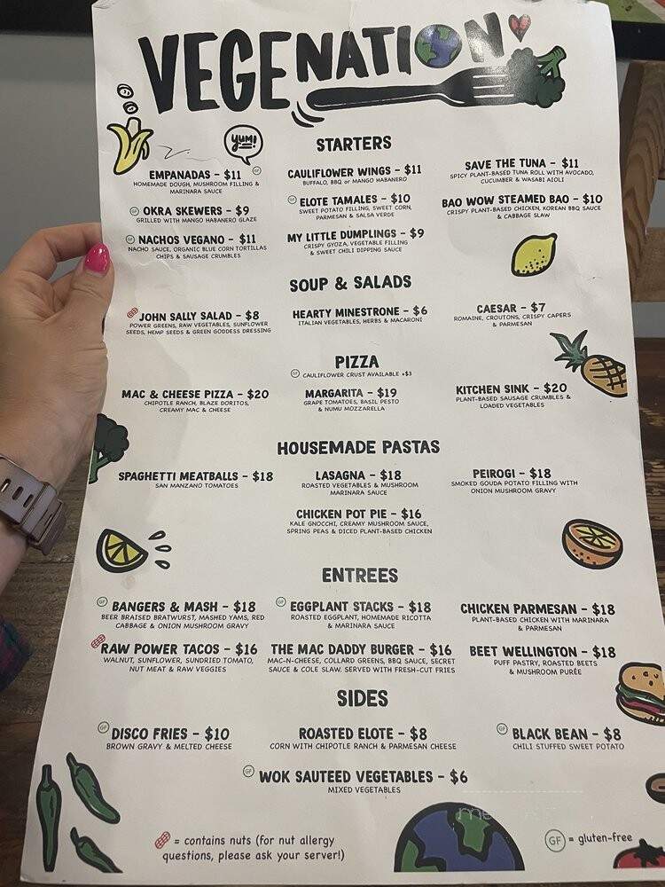 Vegenation - Las Vegas, NV menu_pic