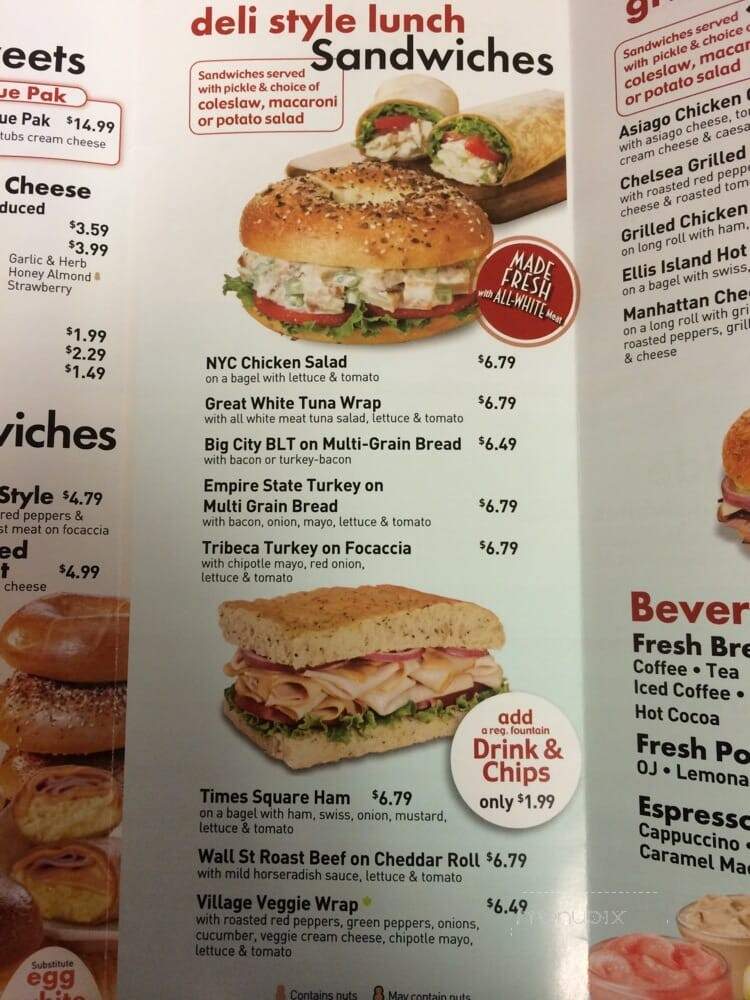 Manhattan Bagel - Englewood, NJ menu_pic