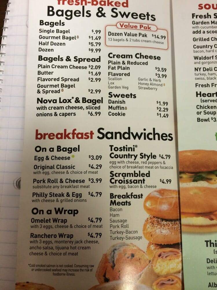 Manhattan Bagel - Englewood, NJ menu_pic