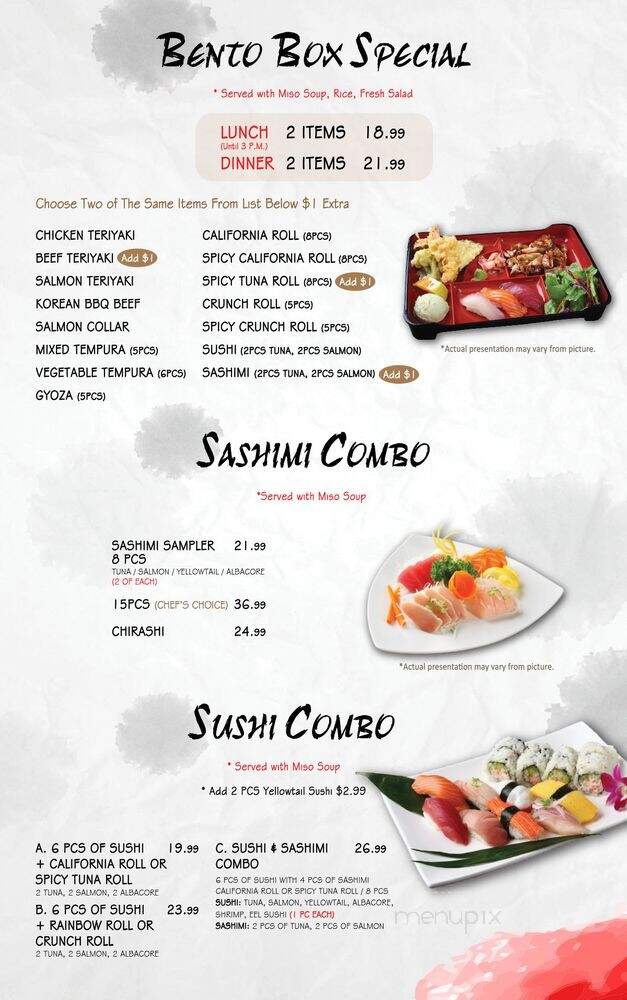 Hikari Sushi - Chatsworth, CA menu_pic