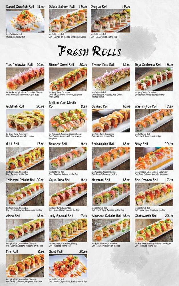 Hikari Sushi - Chatsworth, CA menu_pic