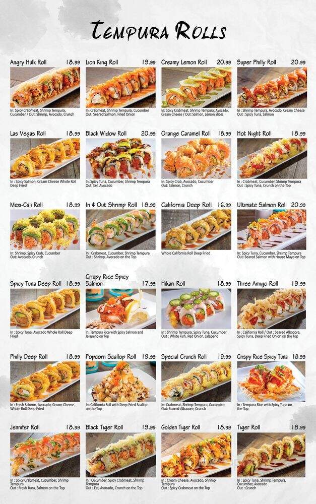 Hikari Sushi - Chatsworth, CA menu_pic