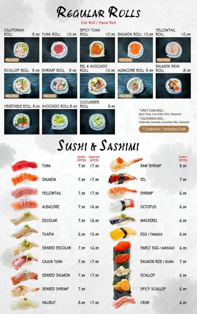 Hikari Sushi - Chatsworth, CA menu_pic