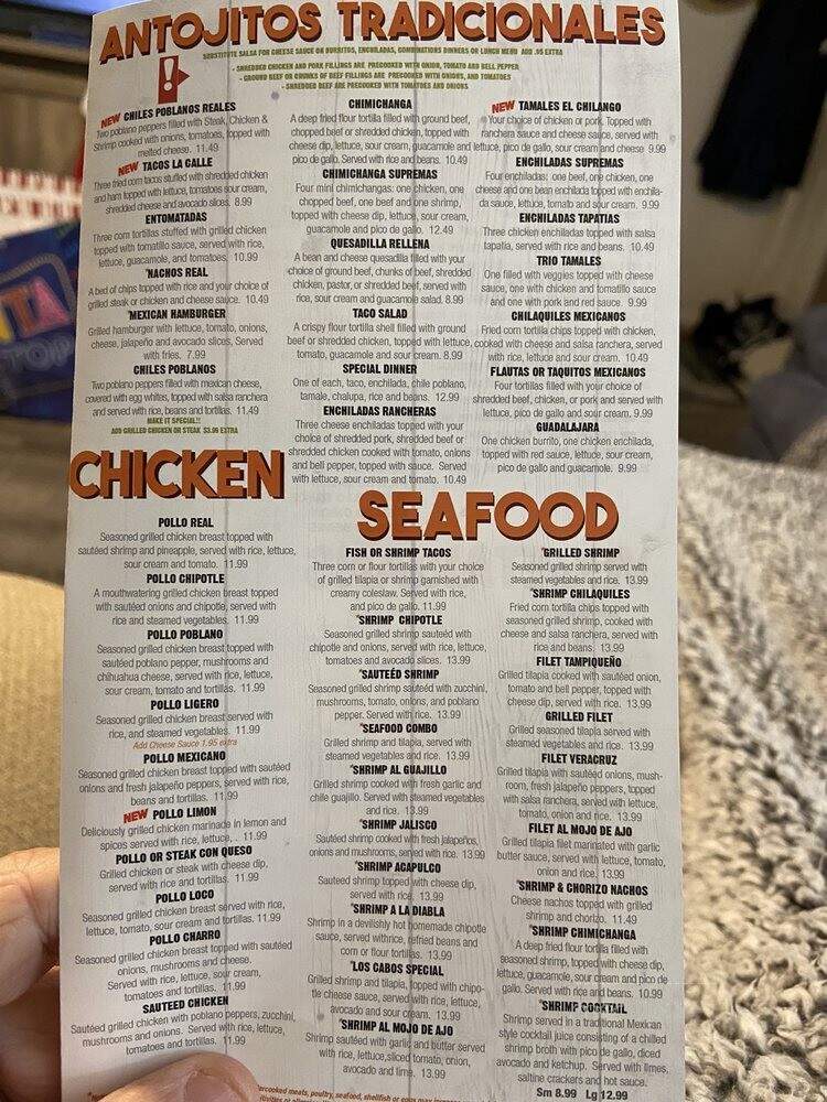 Camino Real - Murfreesboro, TN menu_pic