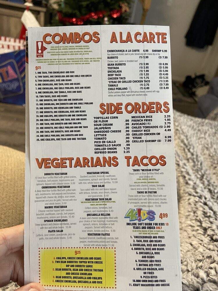 Camino Real - Murfreesboro, TN menu_pic