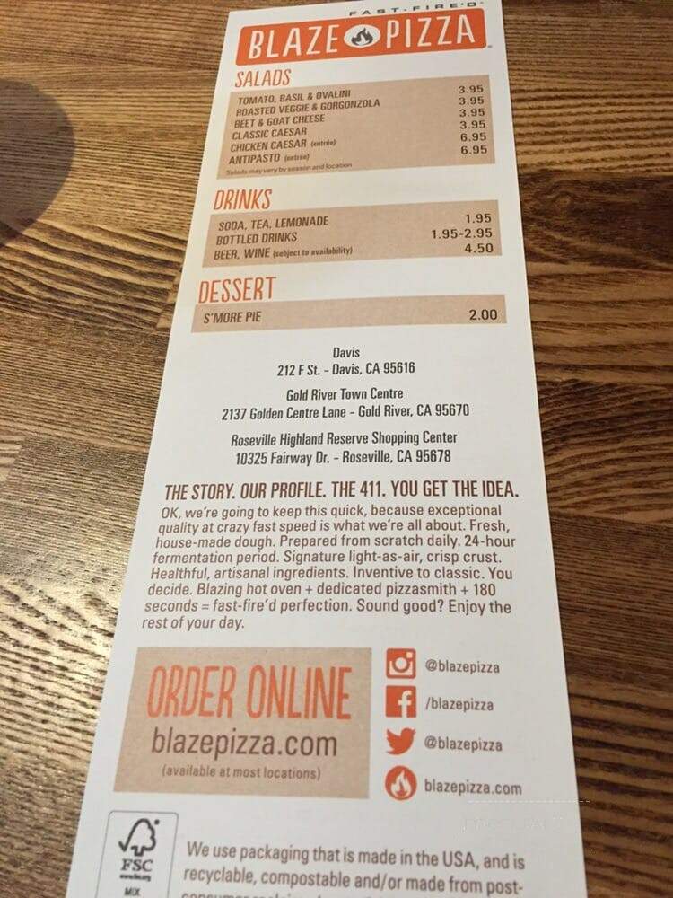 Blaze Pizza - Davis, CA