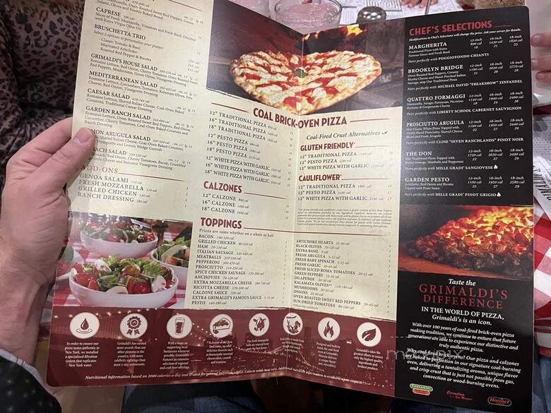 Grimaldi's Pizzeria - Greenville, SC menu_pic
