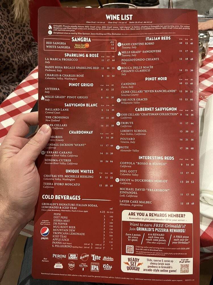 Grimaldi's Pizzeria - Greenville, SC menu_pic