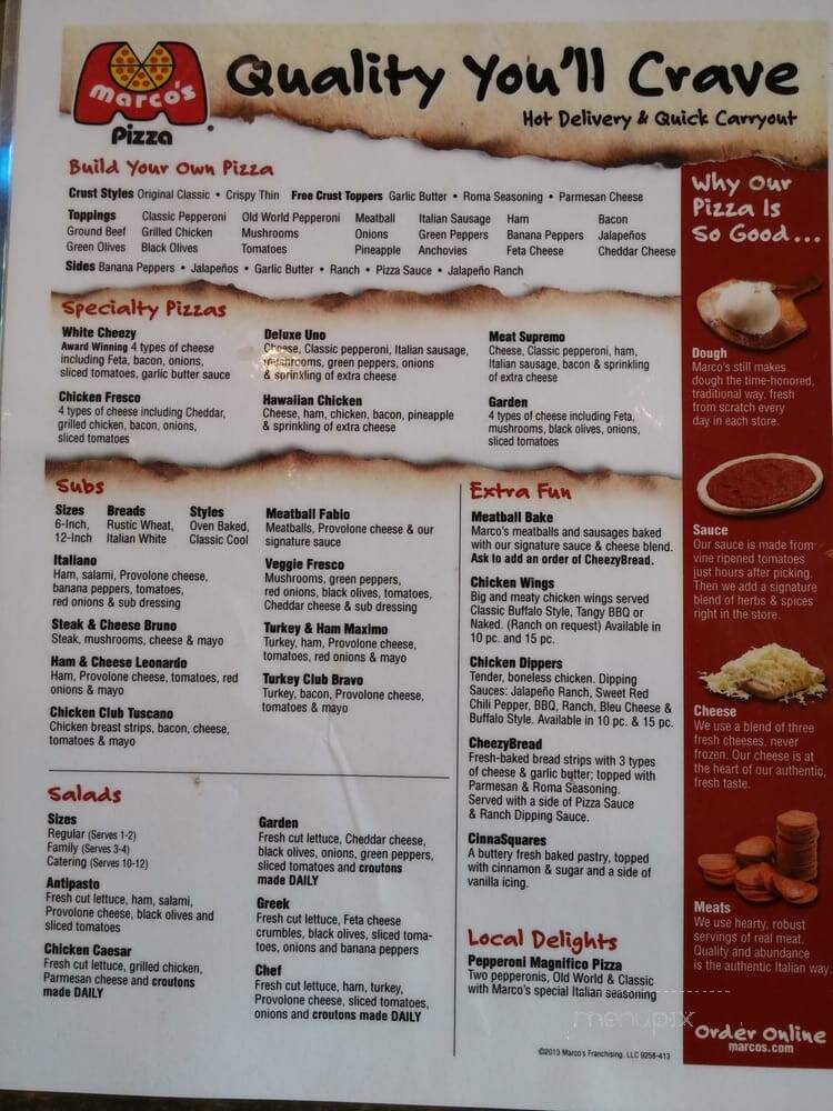 Marco's Pizza - Jonesboro, GA menu_pic