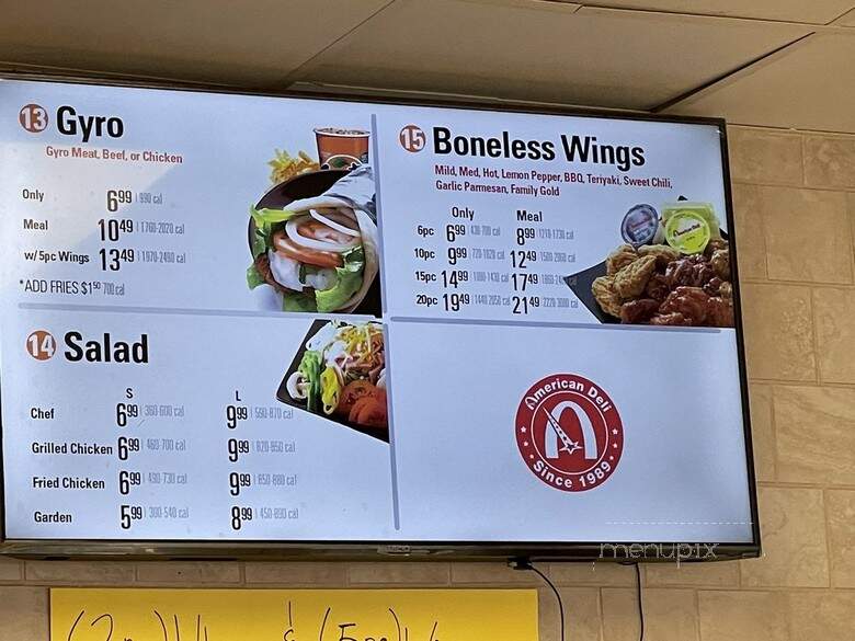 American Deli - Columbia, SC menu_pic