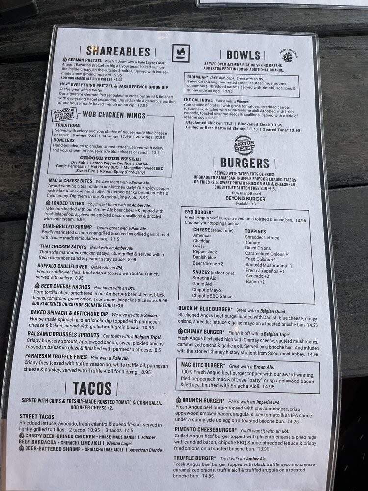 World of Beer - Destin, FL menu_pic