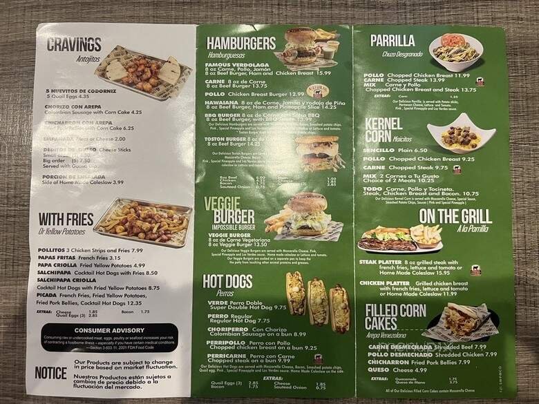 Los Verdes Country Walk - Miami, FL menu_pic