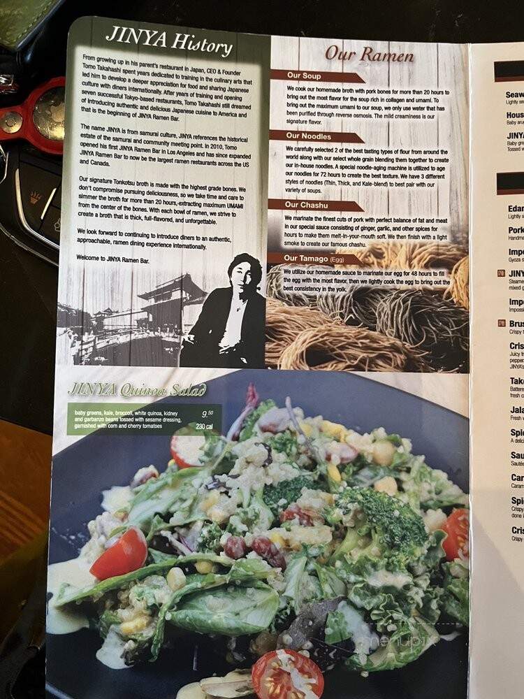 Jinya Ramen Bar - Houston, TX menu_pic