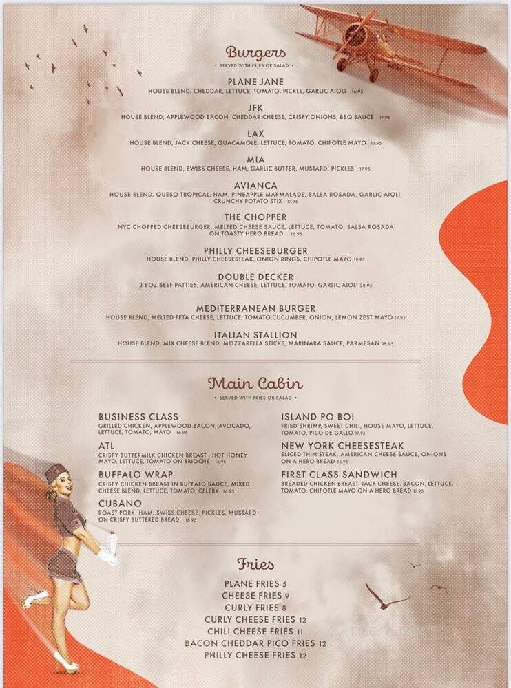 Hangar 11 Bar & Grill - Kew Gardens, NY menu_pic