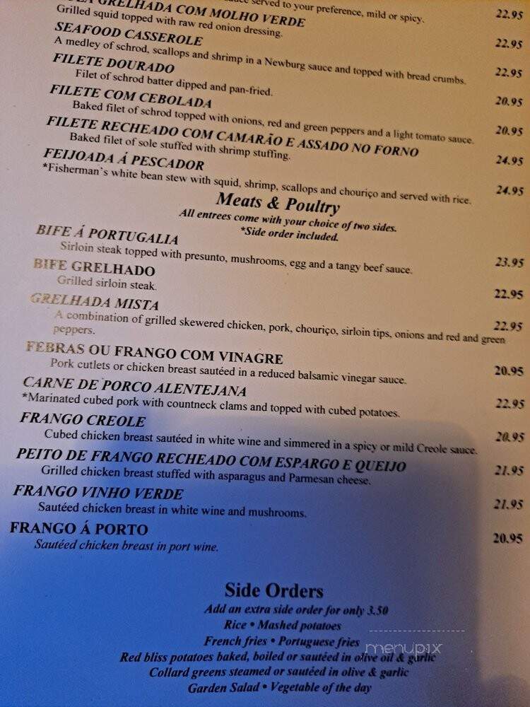 Portugalia Restaurante - Cambridge, MA menu_pic
