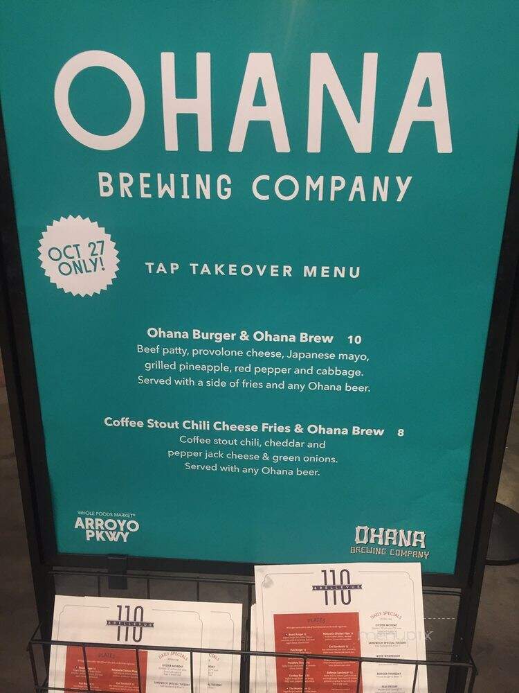 110 & Bellevue - Pasadena, CA menu_pic