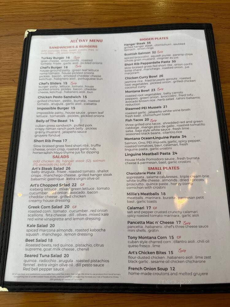 Art's Table - Santa Monica, CA menu_pic