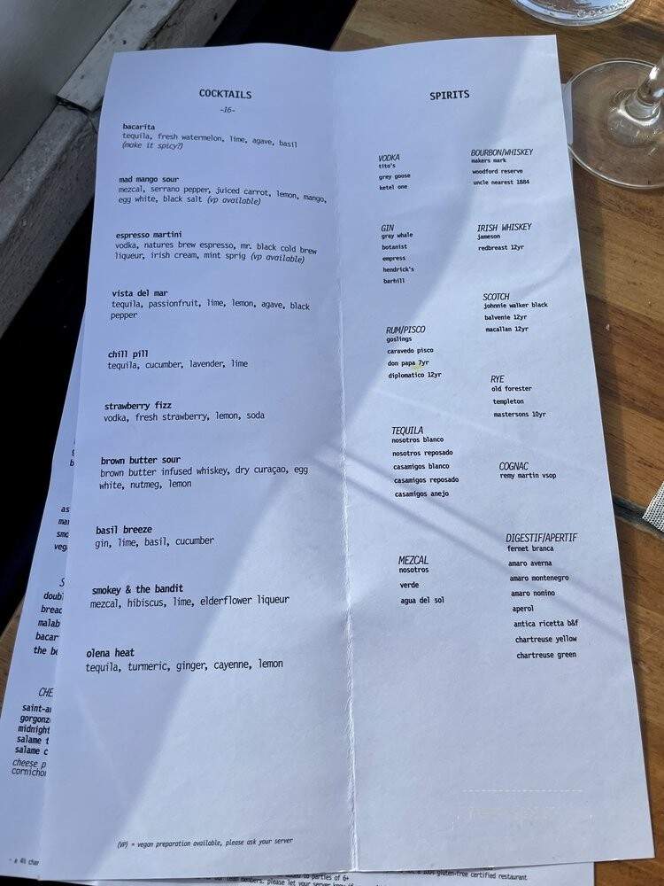 Bacari PDR - Playa Del Rey, CA menu_pic