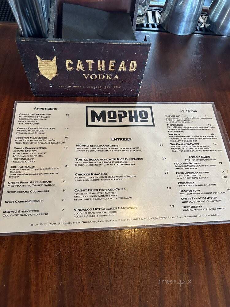 MOPHO - New Orleans, LA menu_pic
